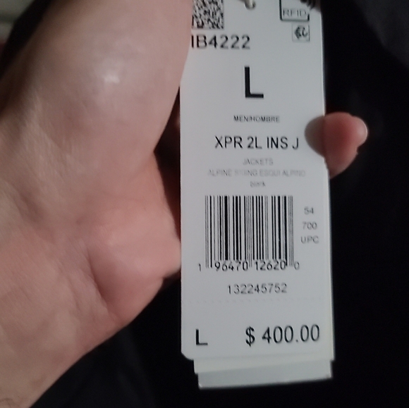 Adidas - Men's Terrex Xperior 2L Insulated RAIN.RDY Jacket (IB4222) - Picture 11 of 11